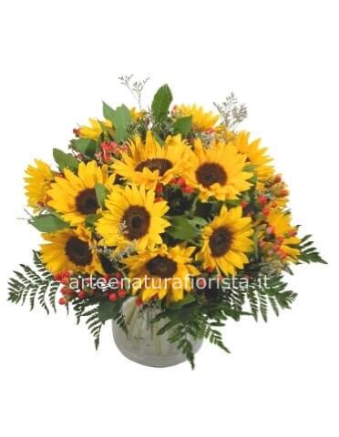 Bouquet standard di girasoli