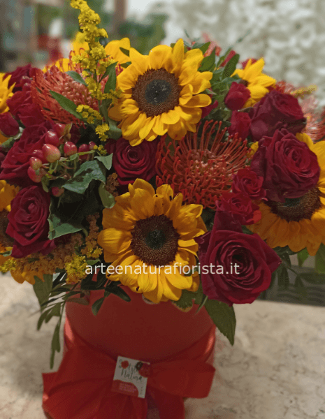 Box floreale per laurea