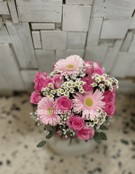 Flower box rosa