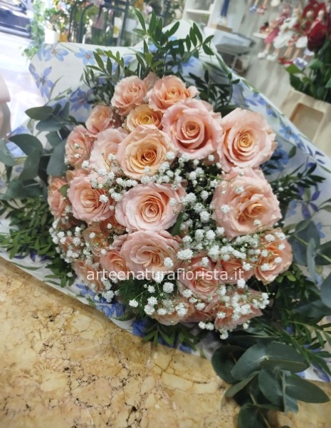 Bouquet rose rosa piccolo